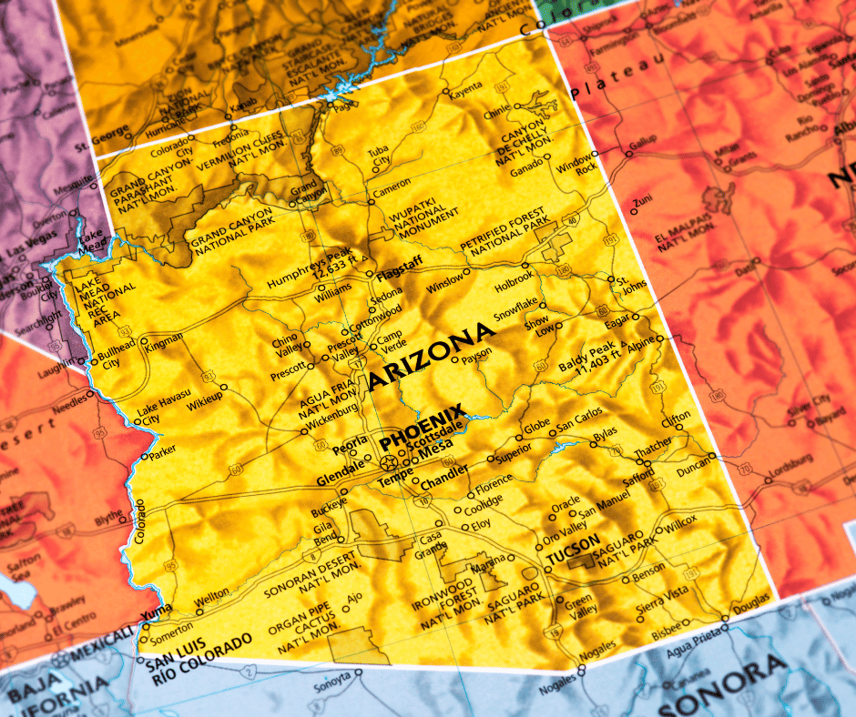 Map of Arizona