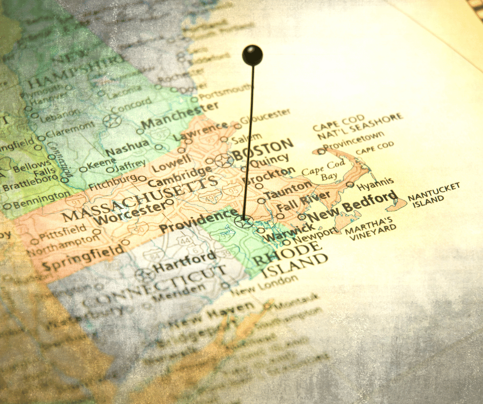 Map of Rhode Island