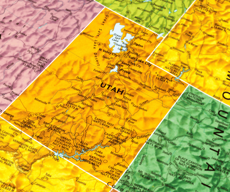 Map of Utah