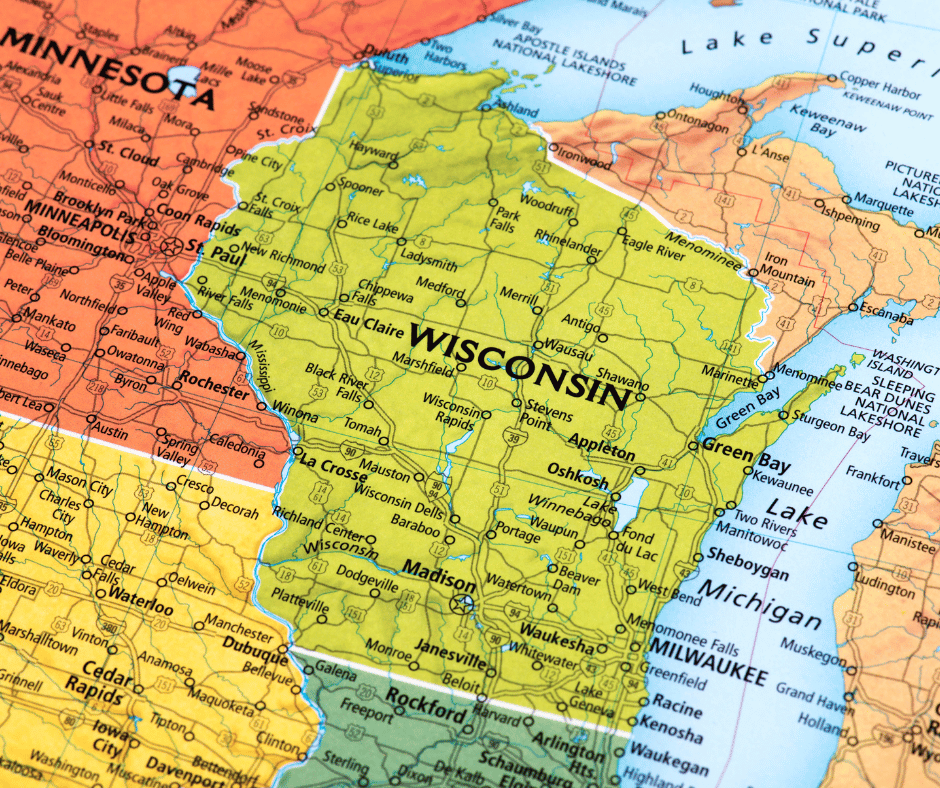 Map of Wisconsin